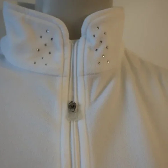 Womens Spyder White 1/4 Zip Fleece Pullover Jacket 16 * - Picture 4 of 10